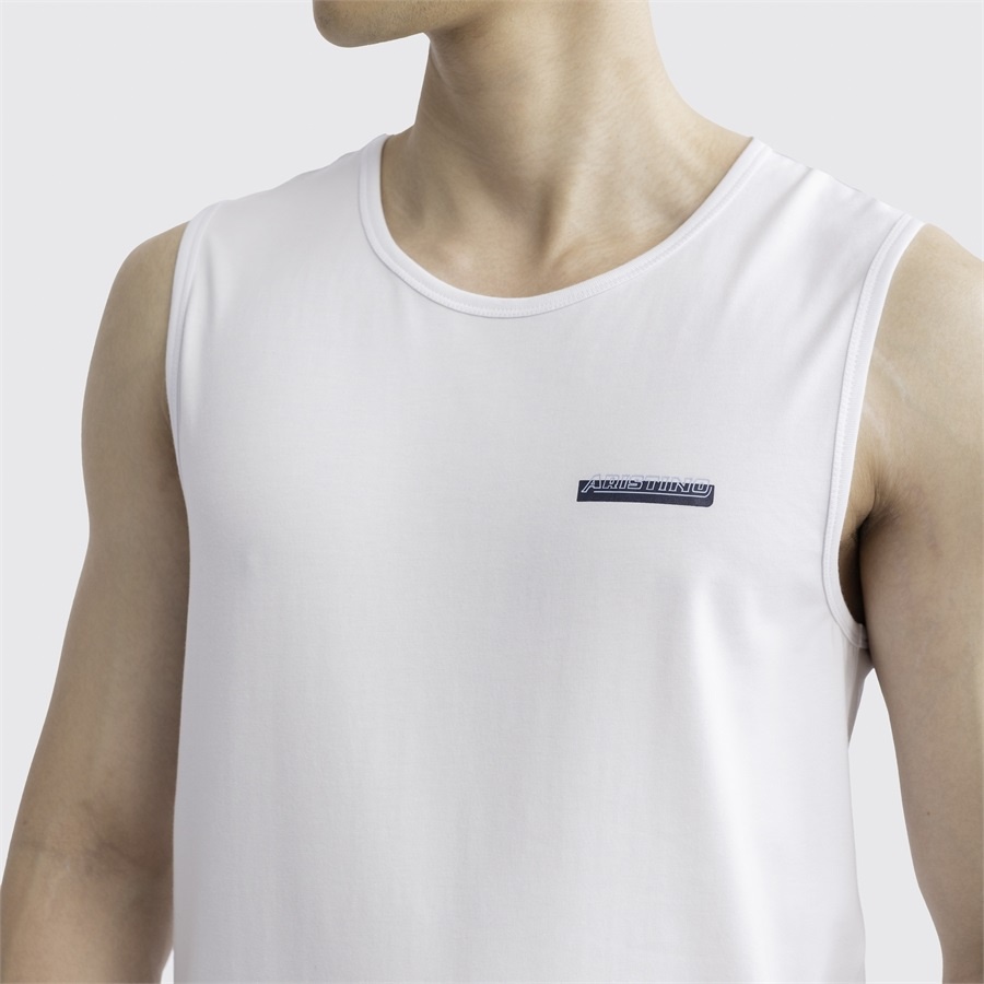 Áo thun ba 3 lỗ nam ARISTINO ATT003S3 mặc lót trong tập gym dáng tanktop sát nách vải cotton trơn màu