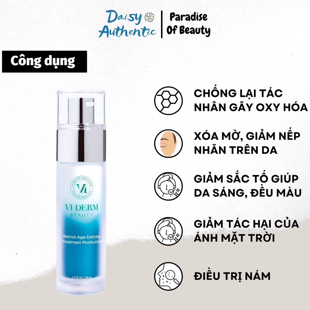 Kem Chống Lão Hóa VI Derm Retinol Age-Defying Moisturizer 50ml