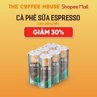 Lốc 6 Lon cà phê sữa Espresso The Coffee House
