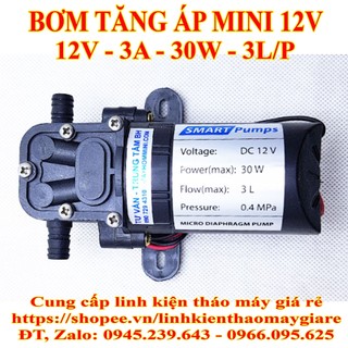 Bơm tăng áp mini 12v tự ngắt động cơ 775
