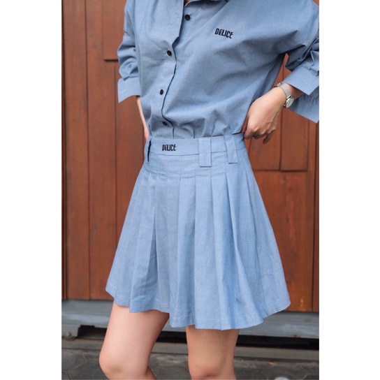 Áo Sơ Mi Dài Denim