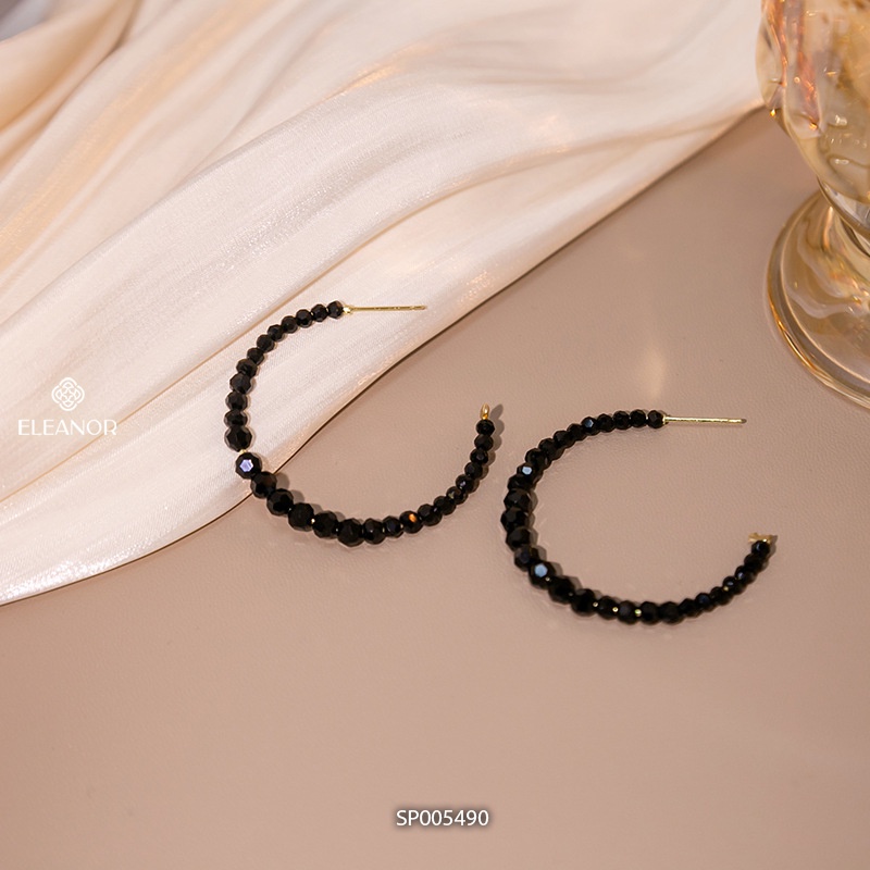 Bông tai nữ chuôi bạc 925 Eleanor Accessories chuỗi hạt cườm cá tính phụ kiện trang sức 5490