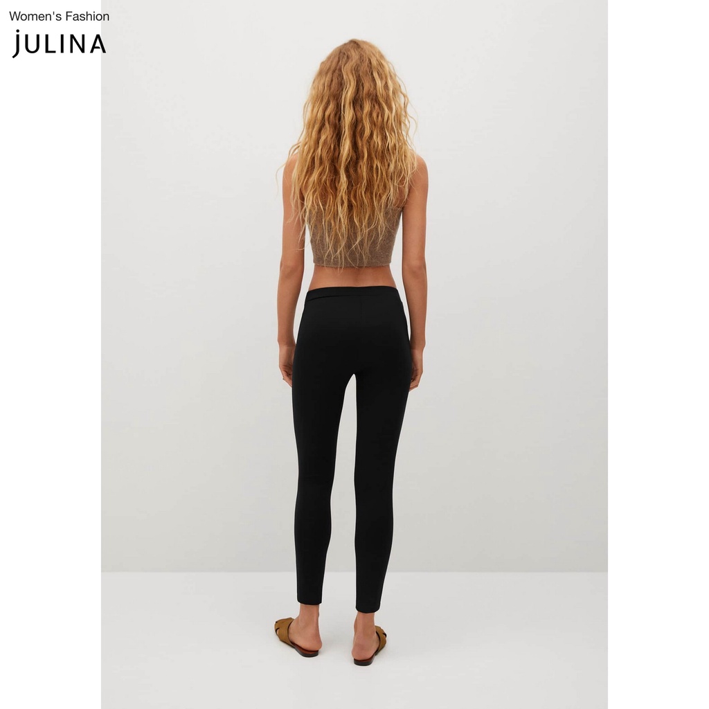 Quần legging ống bó dáng dài thun đen MNG jf825 - SIZE L