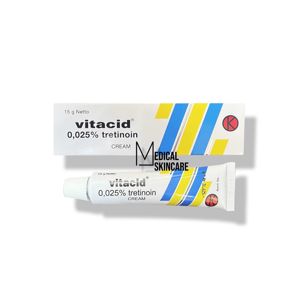 Vitacid Tretinoin 0.025 date 08/2023cream giảm mụn trẻ hóa da