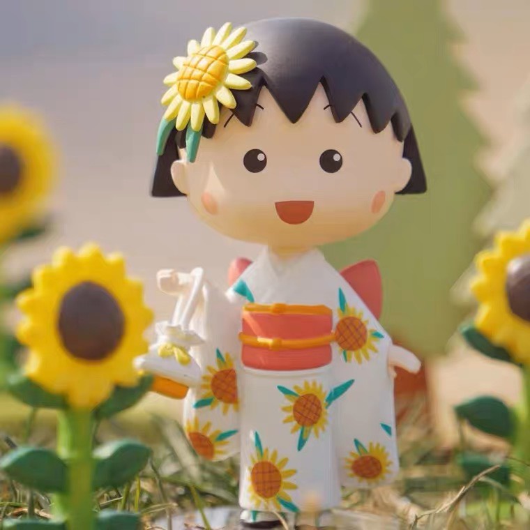 Set 6 mô hình Maruko dễ thương trang trí bàn học, bàn làm việc, tủ sách