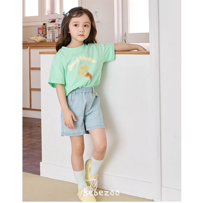 Áo phông hè Bebezoo hình kem cho bé gái BEC2TS105