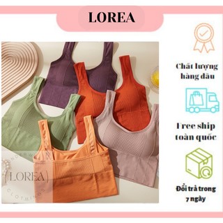  Áo croptop có mút ngực - Áo bra dáng lửng màu sắc rực rỡ ôm dáng tôn eo phù hợp với mùa hè