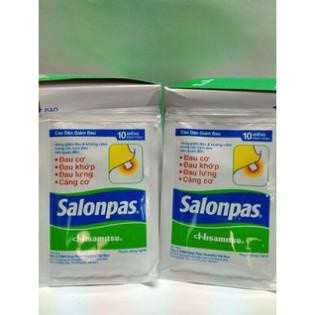 Hộp 10 miếng cao dán salonpas