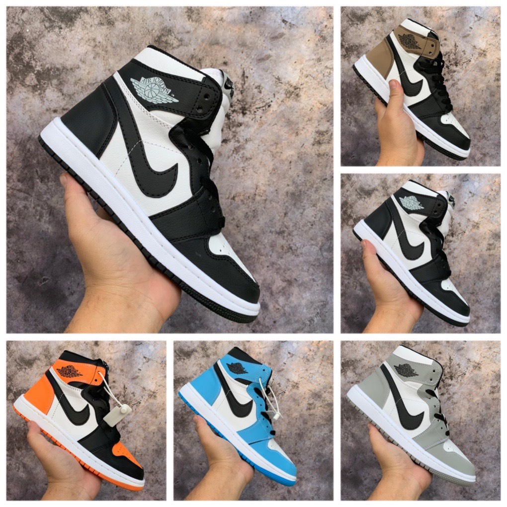 Giày thể thao Jordan cổ cao các màu tổng hợp, giày sneaker JD1 high nhiều màu dành cho nam nữ full box - tặng dây phụ