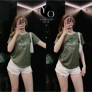 Áo thun thái 789 nữ from vừa cổ tròn nhiều màu in bao đẹp YOHOMI mã AL