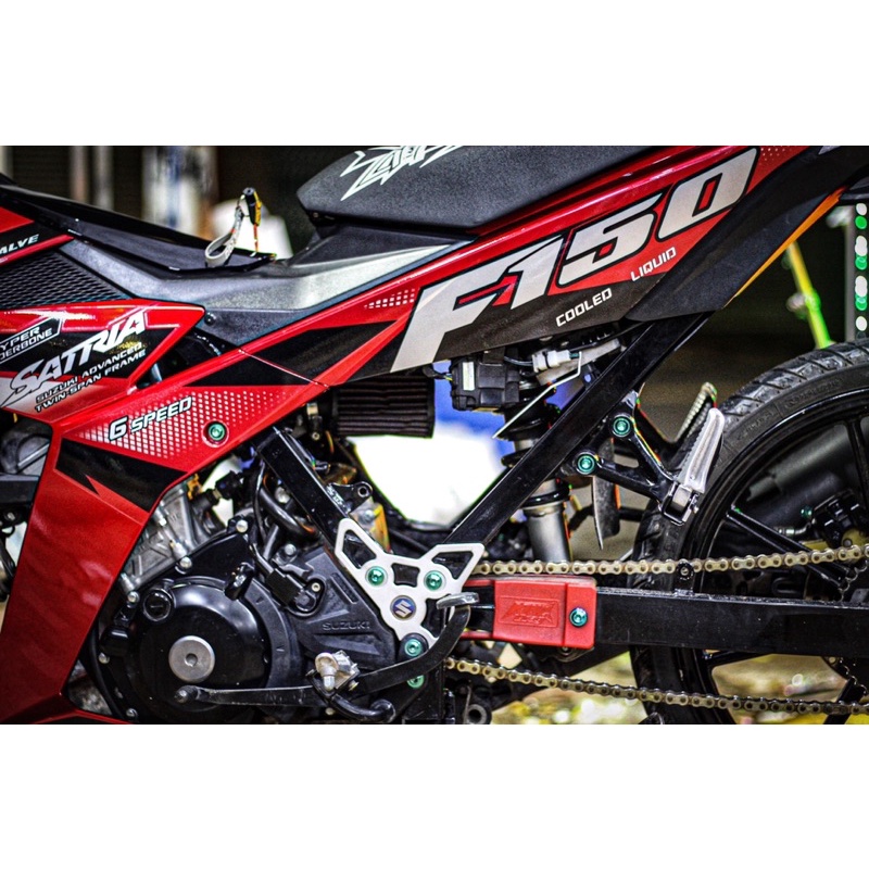 Tem satria full đỏ tem f150 bạc