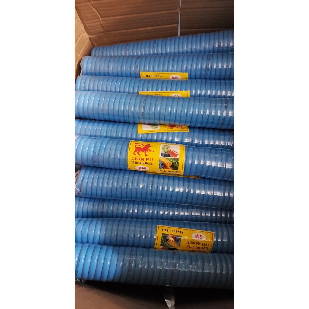 Dây xoắn, ống xoắn dây hơi PU khí nén Đài Loan chịu được áp suất cao, đầy đủ kích thước giá sỉ