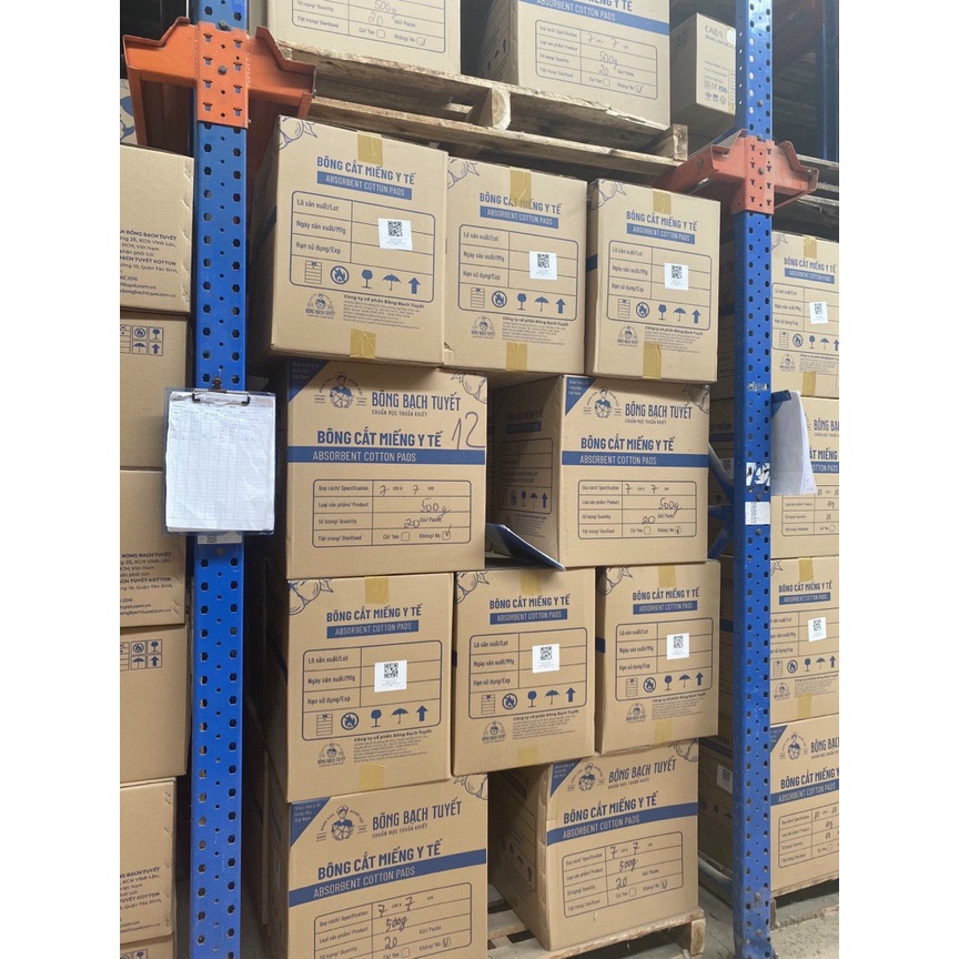 Bông gòn Bạch Tuyết cắt miếng  dùng trong spa và thẩm mỹ viện