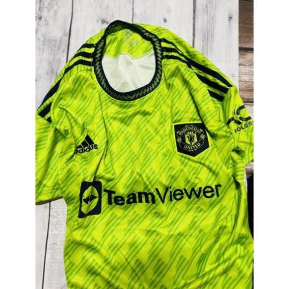 Bộ quần áo thể thao bóng đá nam nữ vải gai mịn clb mu manchester united logo thêu 2022 2023