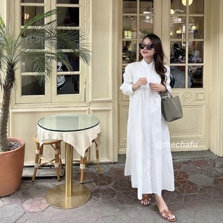 ĐẦM SOMI CỔ TRỤ DÁNG SUÔNG