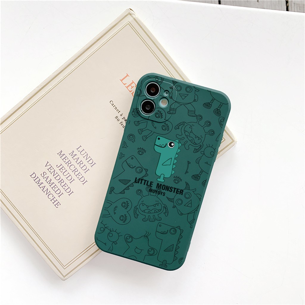 Ốp lưng iphone cạnh vuông Little monster cho điện thoại 6/6plus/7/7plus/x/xs/11/12/pro/plus/promax Gutek