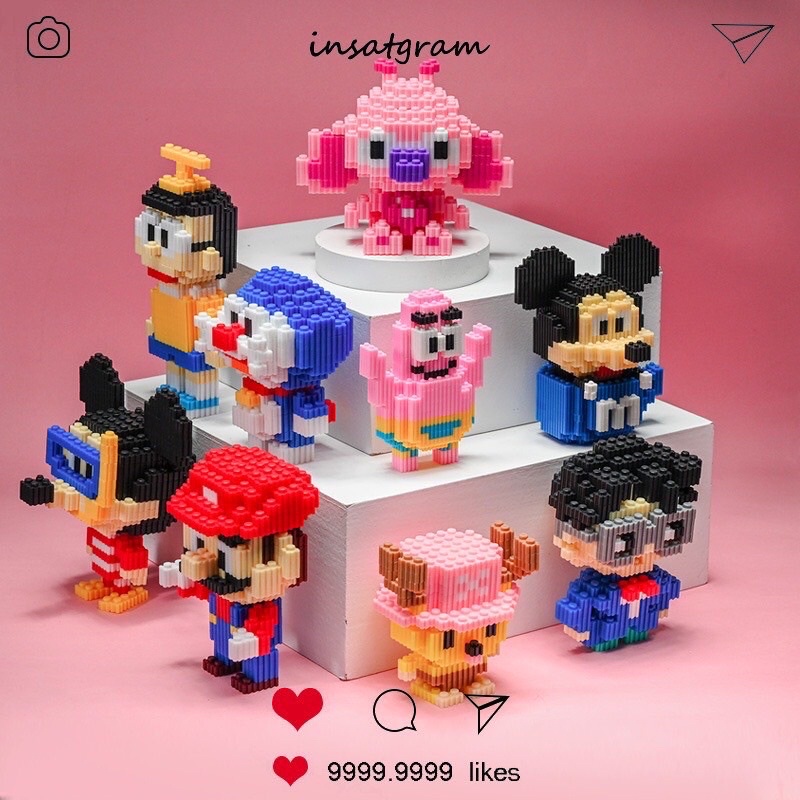 Mô hình lắp ráp 3d các nhân vật hoạt hình đáng yêu,xinh xắn cho bé yêu