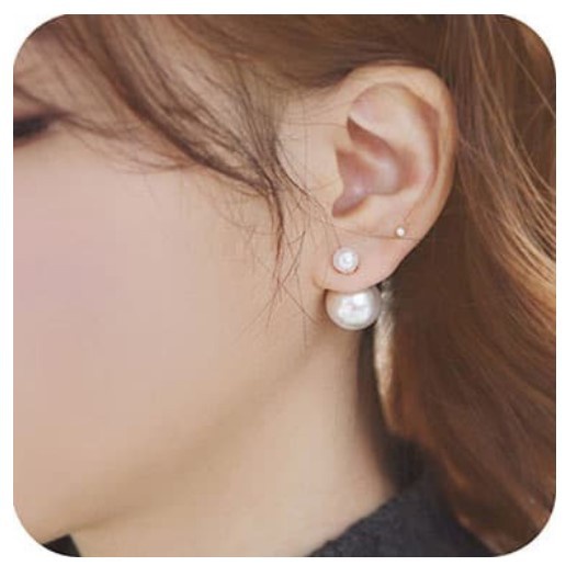 Khuyên Tai Dior Đính Ngọc Trai Nhân Tạo Thanh Lịch Thời Trang Kích Thước Ngoại Cỡ Hợp Thời Trang - TKBTN