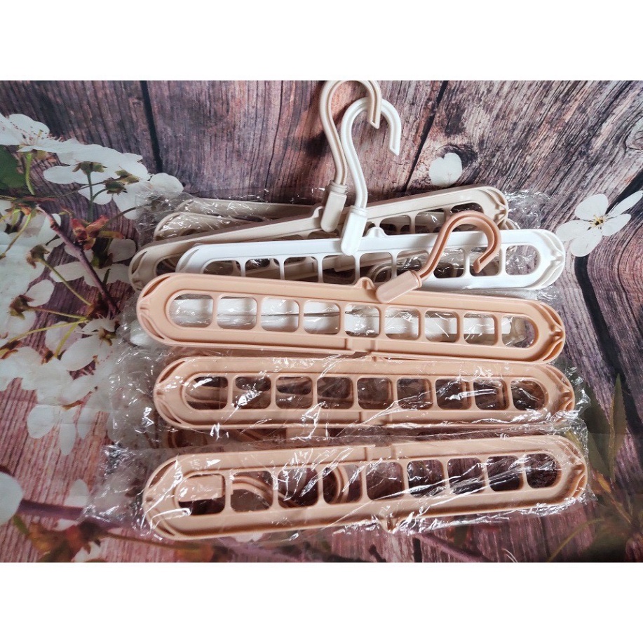 [KHUYẾN MẠI] Móc treo quần áo 9 lỗ đa năng thông minh tiết kiệm diện tích