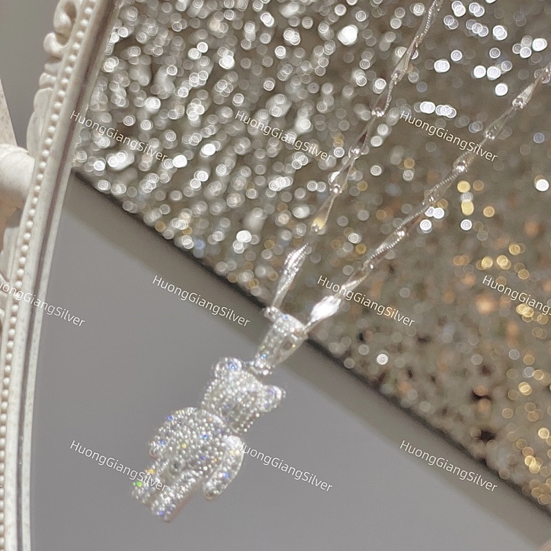 Dây chuyền Bearbrick Bạc s925 - HuongGiangSilver