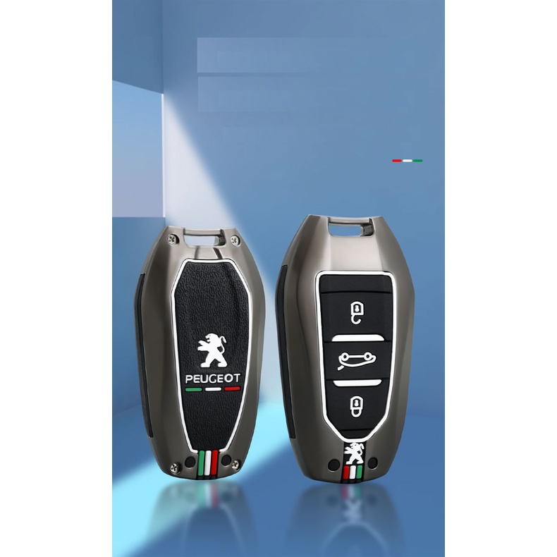 Ốp Chìa Khóa, Ốp Khóa Xe Peugeot Hợp Kim Kẽm Cao Cấp