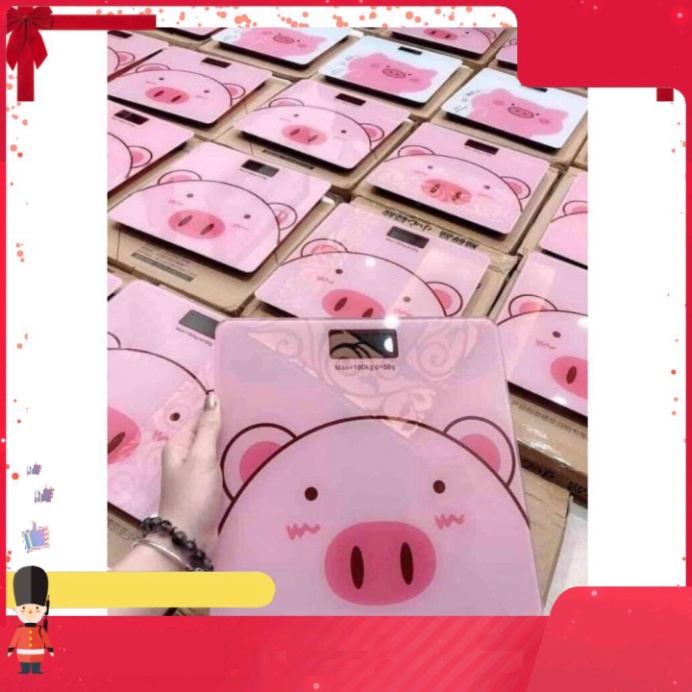 Cân điện tử sức khỏe lợn hồng dễ thương - Cân sức khỏe heo xinh độ chính xác cao