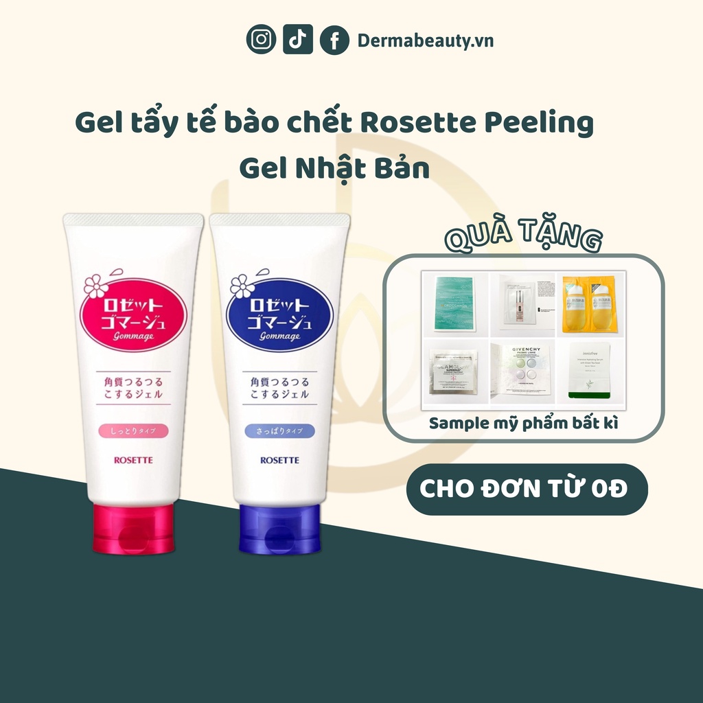 Gel tẩy tế bào chết Rosette Peeling Gel Nhật Bản 120g