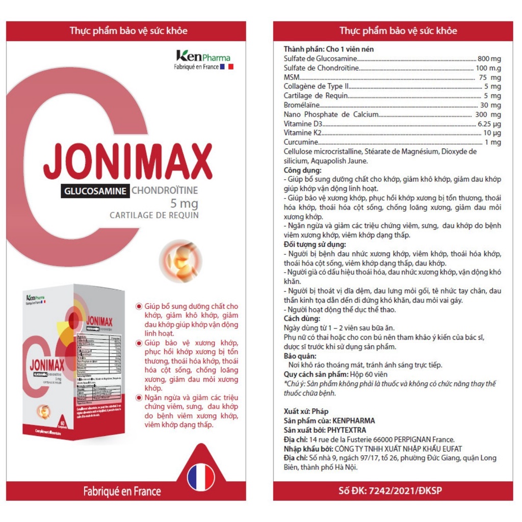 Xương khớp Jonimax ( Nhập khẩu Pháp)