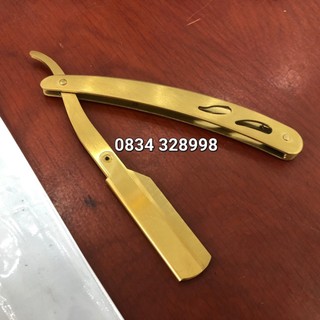 Cán dao cạo inox vàng
