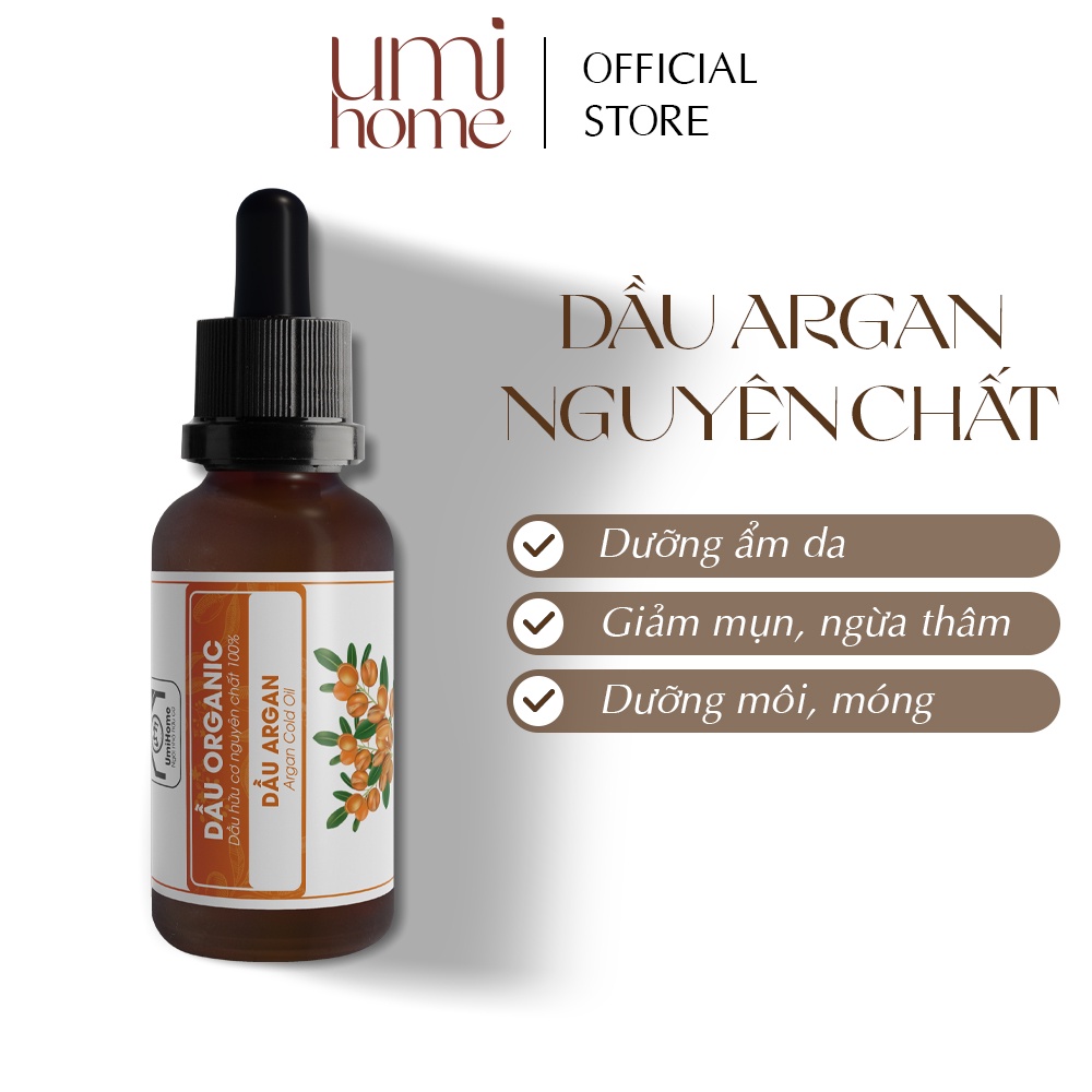 Dầu Argan hữu cơ UMIHOME nguyên chất | Argan oil 100% Organic 10ML