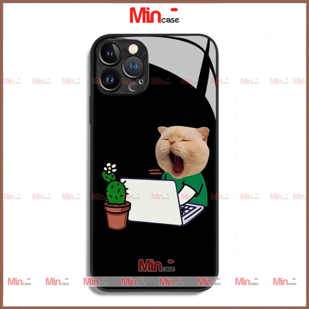 Ốp lưng kính iphone cặp đôi chó mèo độc lạ cute ngộ nghĩnh dễ thương đẹp cho ip 6/6s/7/8/X/XS/11/12/13/14 Pro Plus Max