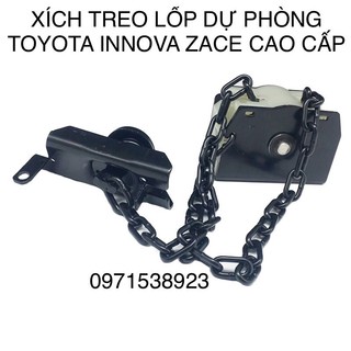 Bộ xích treo lốp dự phòng toyota innova 2006-2016. zace 2001-2006 cao cấp