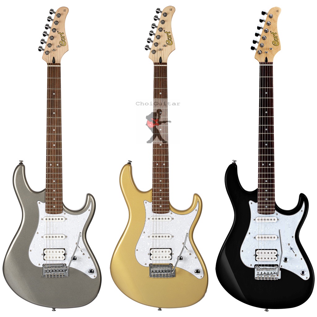 Cort G250 Silver Metallic / Champagne Gold Metallic / Black - Đàn Guitar Điện / Đàn ghi-ta