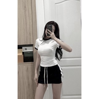 bán sỉ KBKN Sét áo pull tăm chân váy đen