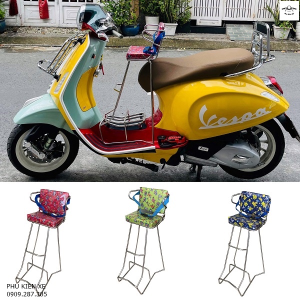 Ghế Đi Xe Máy Inbox Vespa Có Đệm Cho Trẻ Em
