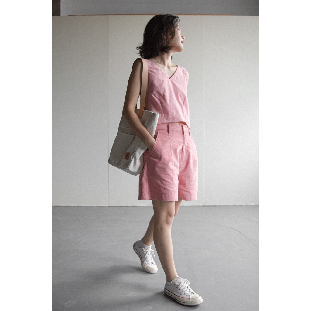 Rustea X Top - Áo không tay dáng lửng, lưng chữ X