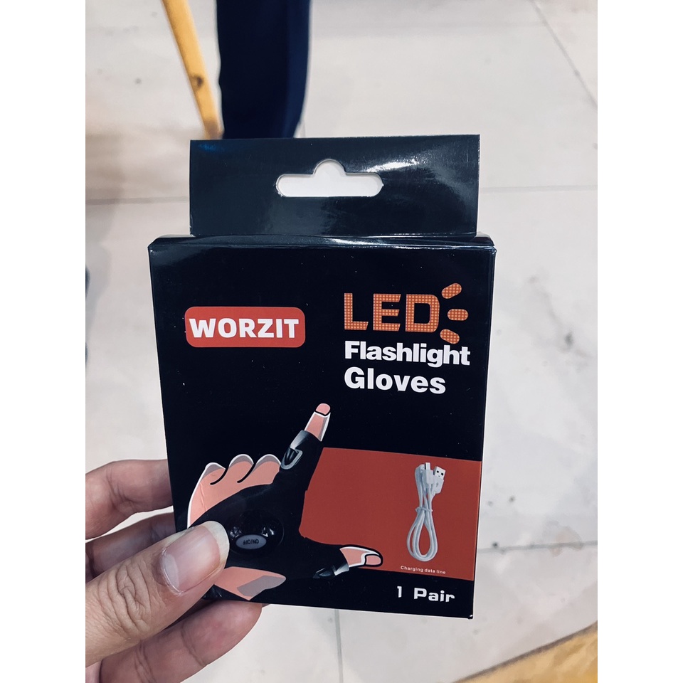 Găng tay đèn pin