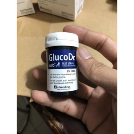 Que thử đường huyết Gluco Dr AGM-4000 25 que và 50 que ( CAM KẾT DATE XA)