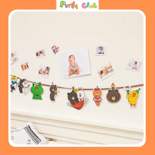 Dây treo trang trí hình gấu Brown thỏ Cony