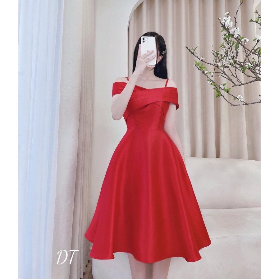 (Shop Thời Trang) Đầm Xòe Tap Ta Thiết Kế Sang Trọng , Thời Trang Quyến Rũ Tôn Dáng