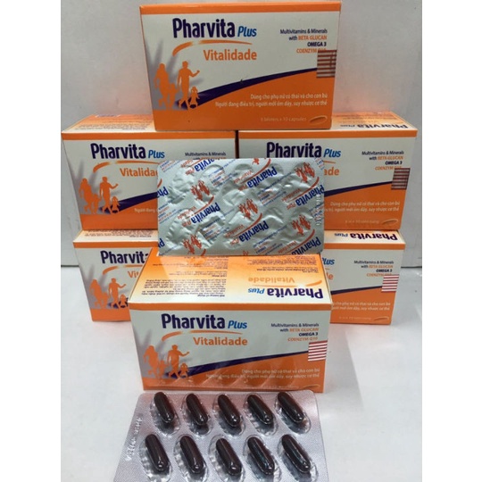PHARVITA PLUS - MULTIVITAMIN VÀ KHOÁNG CHẤT CHO CƠ THỂ - HỘP 60 VIÊN