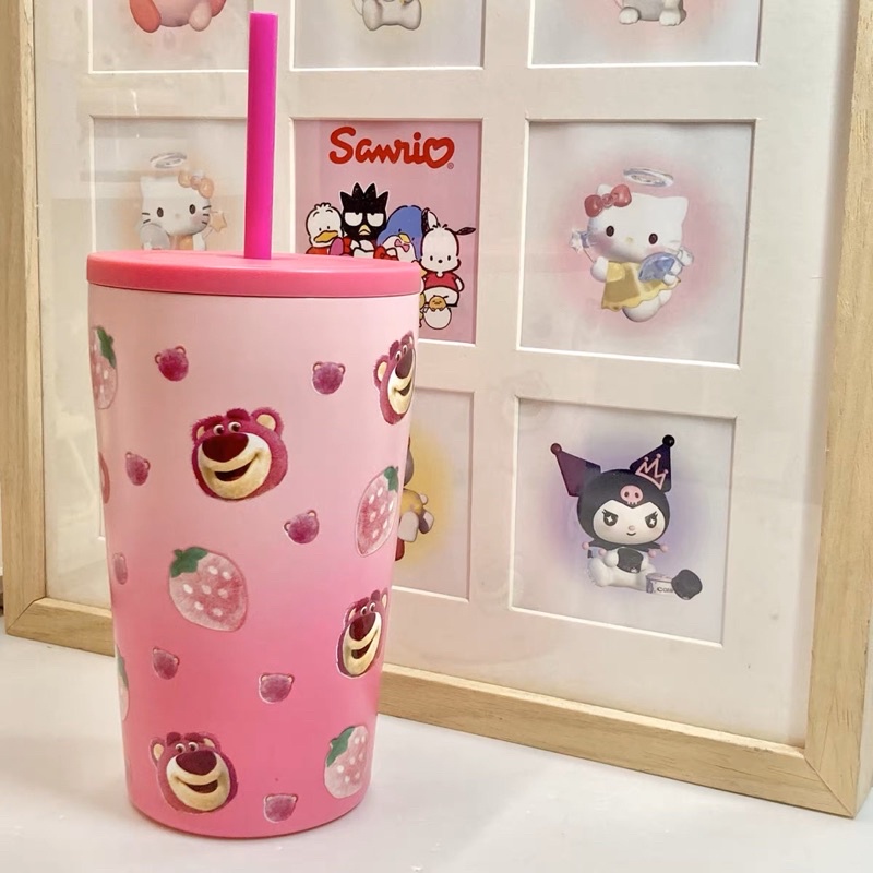 Ly giữ nhiệt gấu dâu Lotso chính hãng