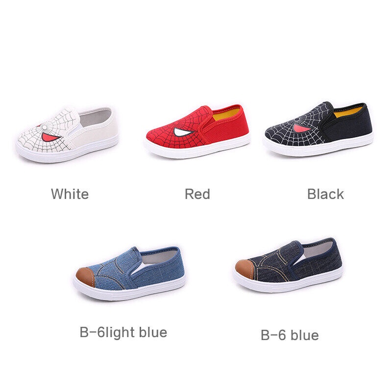 SUPER KIDS Giày Lười Vải denim Thời Trang Cho Bé