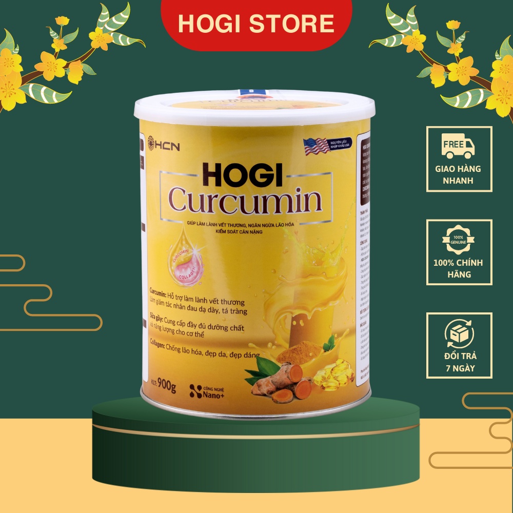 Sữa Dinh Dưỡng Curcumin Hogi HCN Làm Lành Vết Thương Chống Lão Hóa Hiệu Quả 900gr