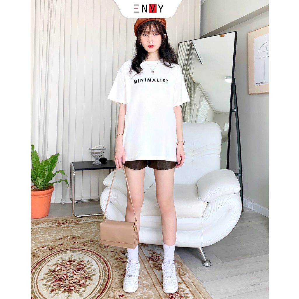 Áo thun unisex nam nữ MINIMALIST ENVY AT133 form rộng