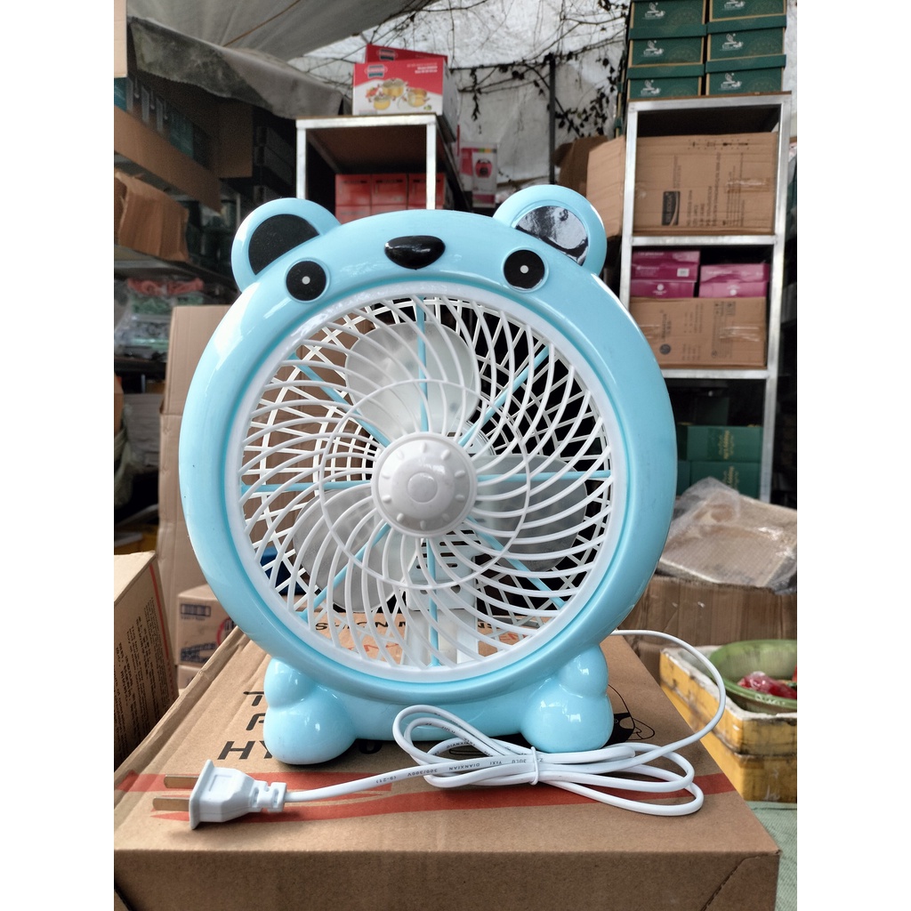 Quạt mini hình hellokitty để bàn cắm điện văn phòng, Quạt văn phòng để bàn mini hình hellokitty cắm điện