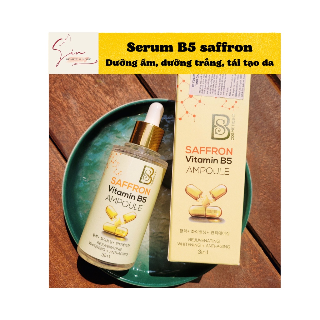 Serum B5 Saffron 3in1 🔥 GIÁ SỐC 🔥Dưỡng ẩm, trắng, tái tạo da