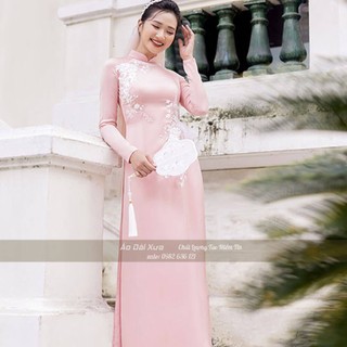 Áo dài cưới cô dâu hồng cưới hỏi mb24