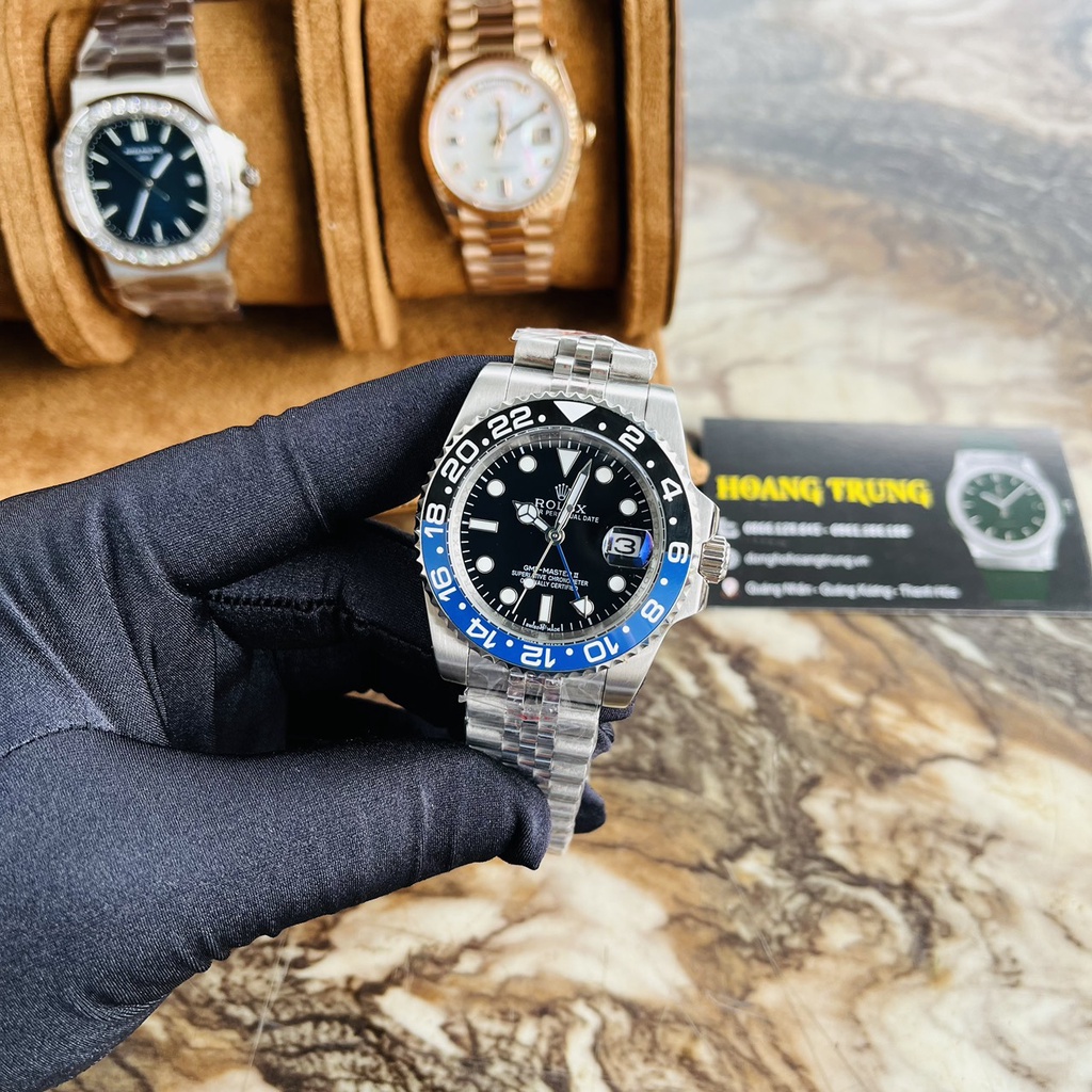 Đồng Hồ Nam R0LEX Pepsi và Batman Máy Cơ Automatic cao cấp