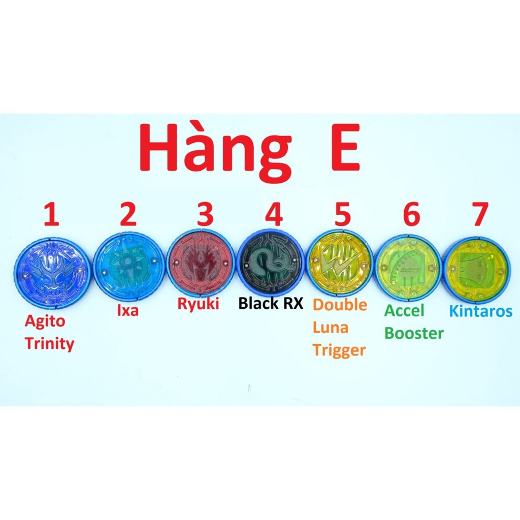 Mô hình OOO O Medal xu Kamen Legend Rider. Chính hãng Bandai Kamen Rider Gashapon Candy Toy DX. Like new. Giá rẻ - K15